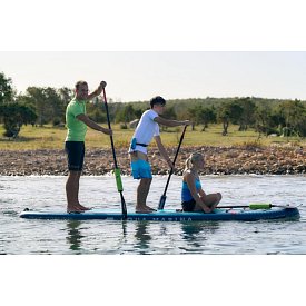 Tričko pánské PADDLEBOARDING NEON GREEN lycra dlouhý rukáv