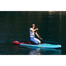 Tričko dámské PADDLEBOARDING STAMP WHITE lycra krátký rukáv