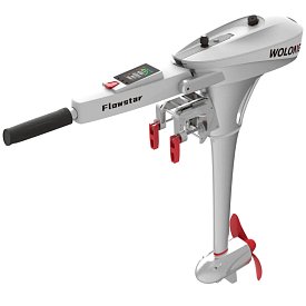 Lodní elektrický motor WOLONG ​FLOWSTAR 1,5 kW S - přívěsný s baterií