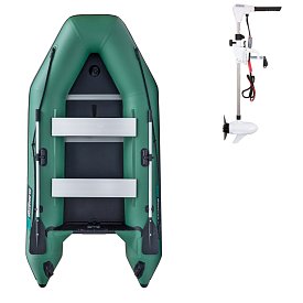 Člun GLADIATOR LIGHT AK300WF green - nafukovací člun s dřevěnou podlahou