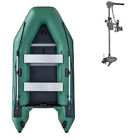 Člun GLADIATOR LIGHT AK300WF green - nafukovací člun s dřevěnou podlahou