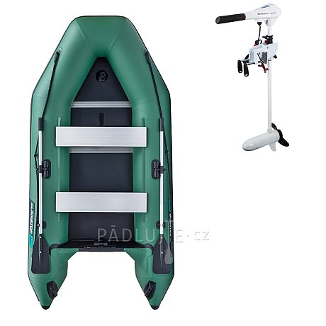 Člun GLADIATOR LIGHT AK300WF green - nafukovací člun s dřevěnou podlahou