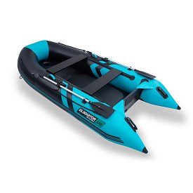 Člun GLADIATOR CLASSIC B330AD black turquoise - nafukovací člun s vysokotlakou podlahou