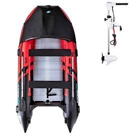 Člun GLADIATOR ACTIVE C370AL red black - nafukovací člun s hliníkovou podlahou