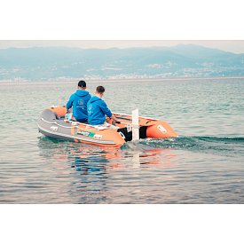 Člun GLADIATOR ACTIVE C370AL orange dark grey - nafukovací člun s hliníkovou podlahou