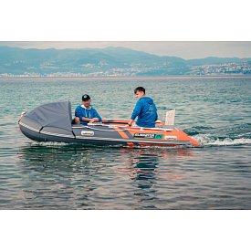 Člun GLADIATOR ACTIVE C370AL orange dark grey - nafukovací člun s hliníkovou podlahou