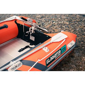 Člun GLADIATOR ACTIVE C370AL orange dark grey - nafukovací člun s hliníkovou podlahou