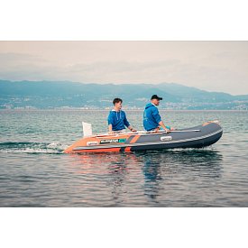 Člun GLADIATOR ACTIVE C370AL orange dark grey - nafukovací člun s hliníkovou podlahou