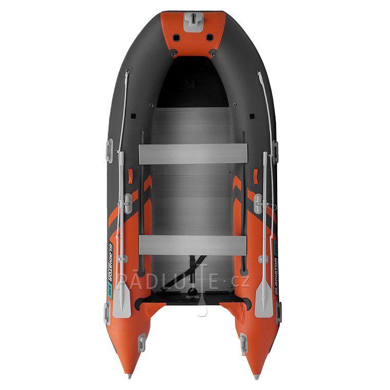 Člun GLADIATOR ACTIVE C370AL orange dark grey - nafukovací člun s hliníkovou podlahou