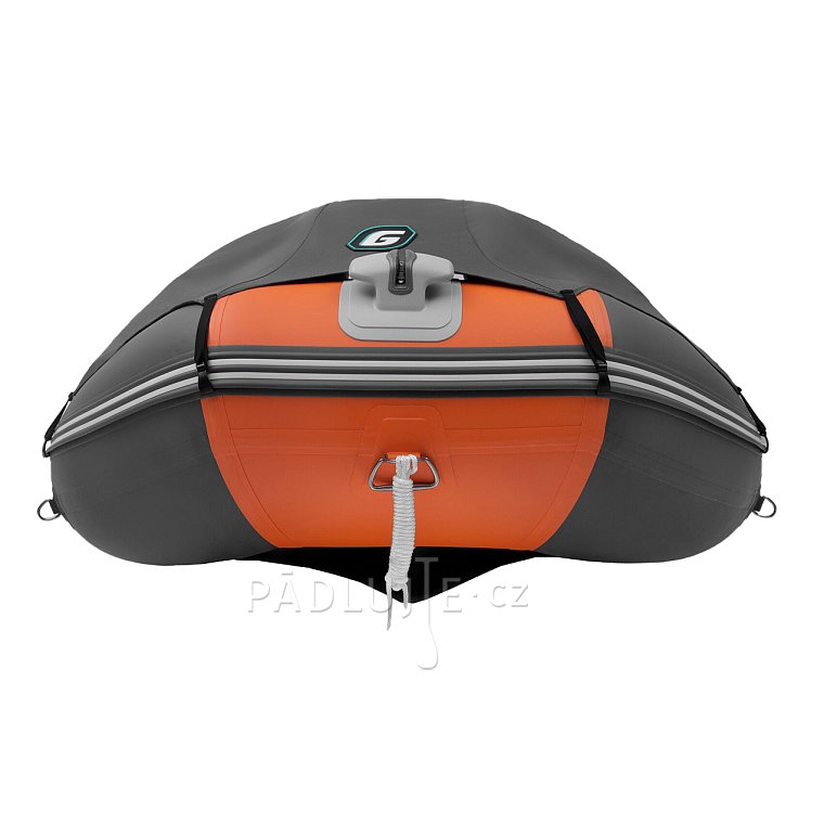 Člun GLADIATOR ACTIVE C370AL orange dark grey - nafukovací člun s hliníkovou podlahou