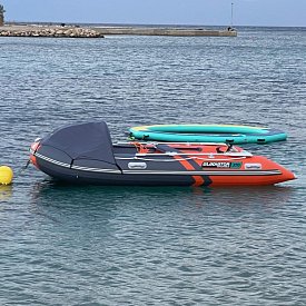 Člun GLADIATOR ACTIVE C370AL orange dark grey - nafukovací člun s hliníkovou podlahou