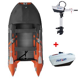 Člun GLADIATOR ACTIVE C370AL orange dark grey - nafukovací člun s hliníkovou podlahou