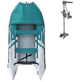 Člun GLADIATOR ACTIVE C370AL sea green white - nafukovací člun s hliníkovou podlahou