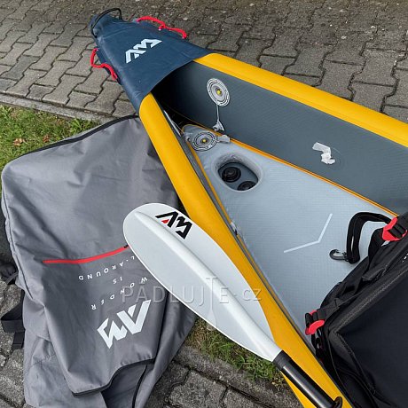Kajak AQUA MARINA TOMAHAWK AIR-K 440 -dvoumístný nafukovací - BEZ PÁDEL - POUŽITÉ ZBOŽÍ