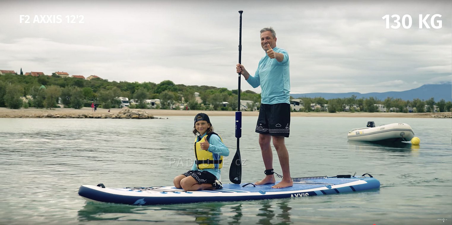 Paddleboard F2 AXXIS SMU 12'2 COMBO NAVY BLUE - nafukovací paddleboard