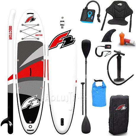Paddleboard F2 SECTOR 10'5 COMBO RED/ORANGE - nafukovací