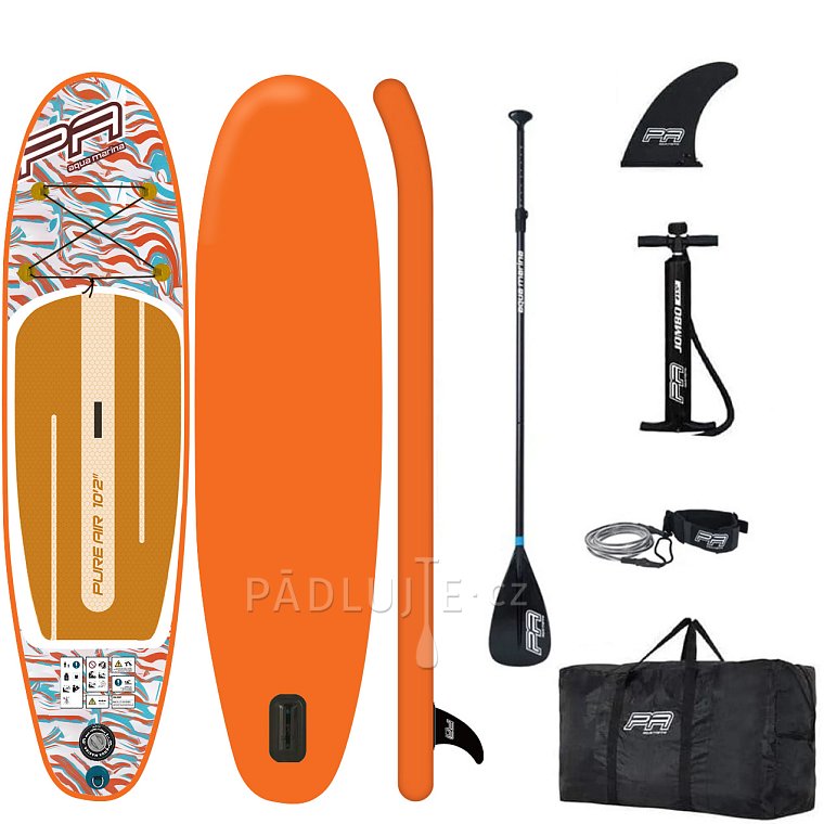 Paddleboard AQUA MARINA PURE AIR 10'2'' ORANGE - nafukovací