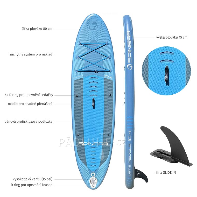 Paddleboard SPINERA SUP LET'S PADDLE 10'4 model 2025 - nafukovací