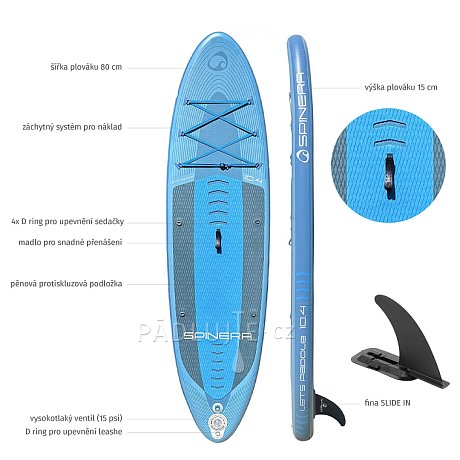 Paddleboard SPINERA SUP LETS PADDLE 10'4 model - nafukovací