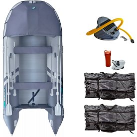 Člun GLADIATOR ACTIVE C420AL light dark grey - nafukovací člun s hliníkovou podlahou