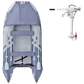 Člun GLADIATOR ACTIVE C370AL light dark grey - nafukovací člun s hliníkovou podlahou