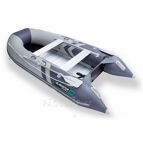 Člun GLADIATOR CLASSIC B330AL light dark grey - nafukovací člun s hliníkovou podlahou