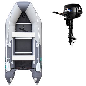 Člun GLADIATOR LIGHT AK320WF light dark grey - nafukovací člun s dřevěnou podlahou