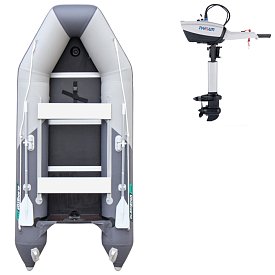 Člun GLADIATOR LIGHT AK320WF light dark grey - nafukovací člun s dřevěnou podlahou