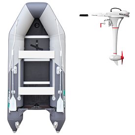 Člun GLADIATOR LIGHT AK320WF light dark grey - nafukovací člun s dřevěnou podlahou