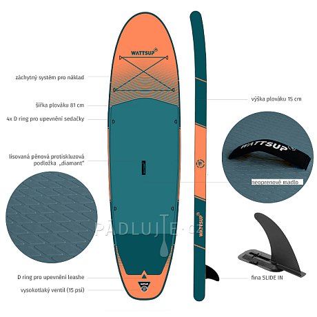 Paddleboard WATTSUP F11  11'0 MINICOMBO - nafukovací