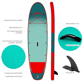 Paddleboard WATTSUP F12 12'0 COMBO - nafukovací