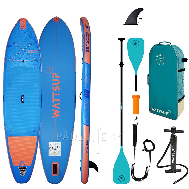 Paddleboard WATTSUP ESPADON 11'8 MINICOMBO - nafukovací