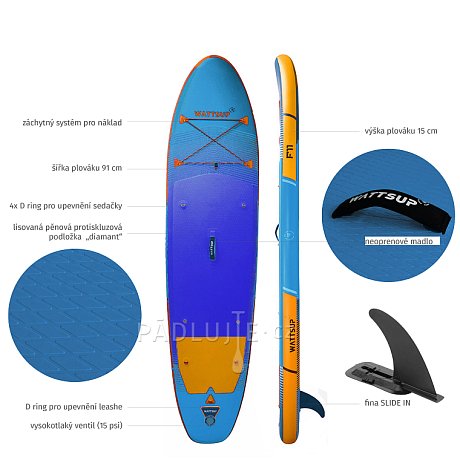 Paddleboard WATTSUP F11 11'0 COMBO SMU - nafukovací