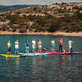 Paddleboard iBOARD 11' RED PALM - nafukovací