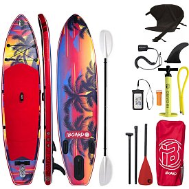 Paddleboard iBOARD 11' RED PALM - nafukovací
