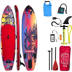 Paddleboard iBOARD 11' RED PALM - nafukovací