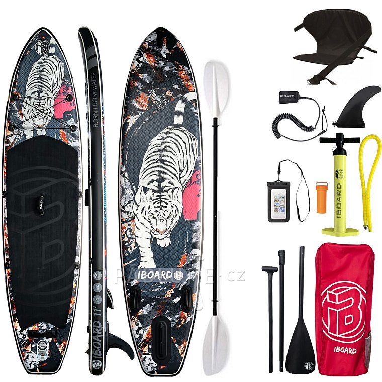 Paddleboard iBOARD 11' TIGER - nafukovací