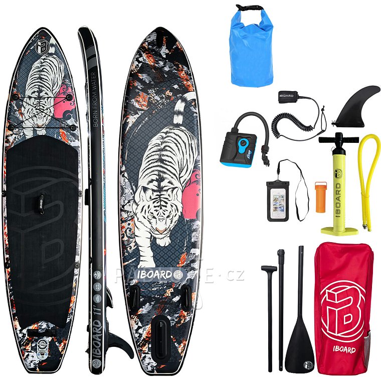Paddleboard iBOARD 11' TIGER - nafukovací