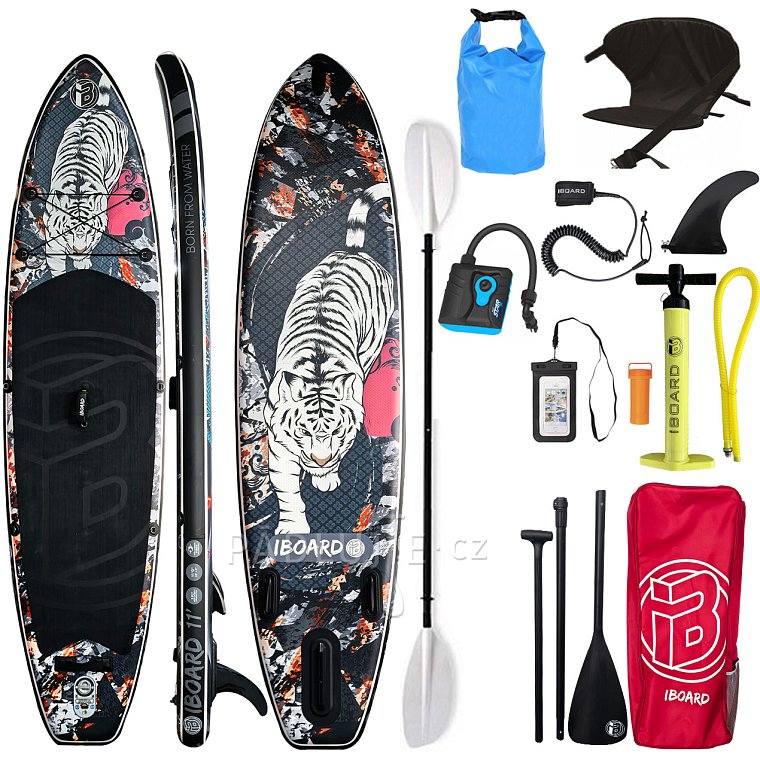 Paddleboard iBOARD 11' TIGER - nafukovací
