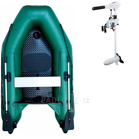 Člun GLADIATOR AK240AD green - nafukovací člun s vysokotlakou podlahou