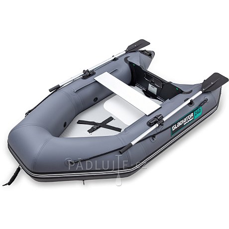 Člun GLADIATOR AK240AD dark grey - nafukovací člun s vysokotlakou podlahou