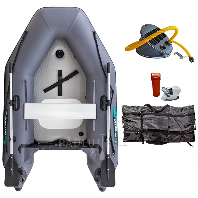 Člun GLADIATOR AK240AD dark gray- nafukovací člun s vysokotlakou podlahou
