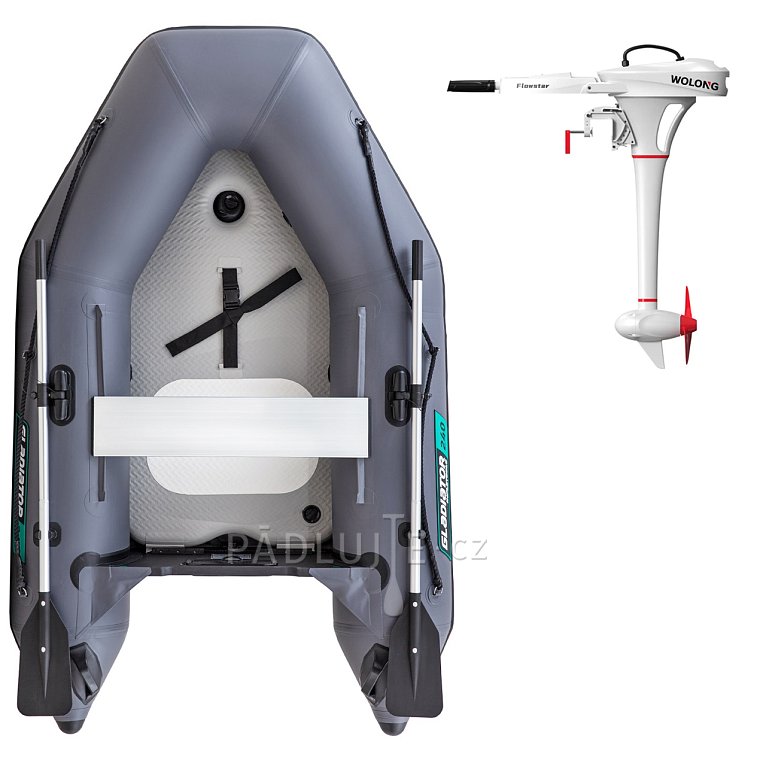 Člun GLADIATOR AK240AD dark gray- nafukovací člun s vysokotlakou podlahou