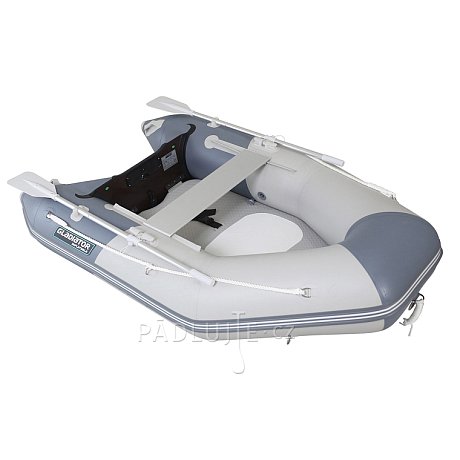 Člun GLADIATOR AK240AD light dark grey - nafukovací člun s vysokotlakou podlahou