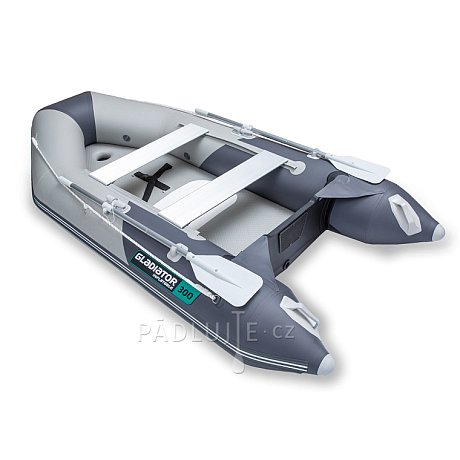 Člun GLADIATOR LIGHT AK300AD light dark grey - nafukovací člun s vysokotlakou podlahou