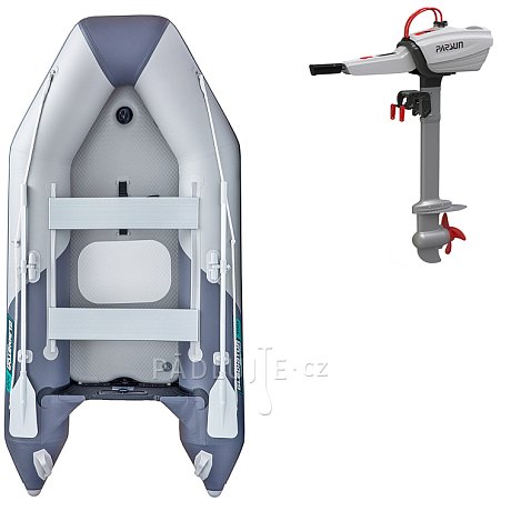 Člun GLADIATOR LIGHT AK300AD light dark grey - nafukovací člun s vysokotlakou podlahou
