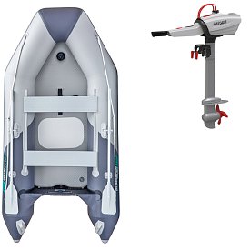 Člun GLADIATOR LIGHT AK300AD light dark grey - nafukovací člun s vysokotlakou podlahou