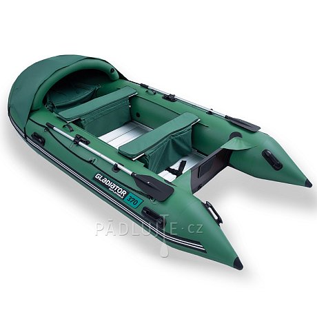 Člun GLADIATOR ACTIVE C370AL green - nafukovací člun s hliníkovou podlahou
