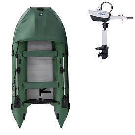 Člun GLADIATOR ACTIVE C370AL green - nafukovací člun s hliníkovou podlahou