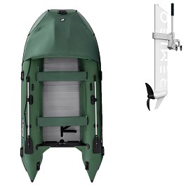 Člun GLADIATOR ACTIVE C370AL green - nafukovací člun s hliníkovou podlahou